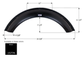 FENDER SKIRT, SINGLE, FOREST RIVER,