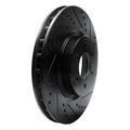 R1 92-02 Dodge Viper Front Right Drilled & Slotted Black Brake Rotor