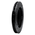 R1 92-02 Dodge Viper Front Right Drilled & Slotted Black Brake Rotor