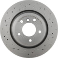 Brembo 2006 BMW 330i/330xi/09-11 335d/07-13 335i Rear Premium Xtra Cross Drilled UV Coated Rotor