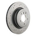 Brembo 2006 BMW 330i/330xi/09-11 335d/07-13 335i Rear Premium Xtra Cross Drilled UV Coated Rotor
