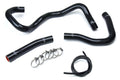 HPS Performance Black Reinforced Silicone Radiator Hose Kit Coolant for Mitsubishi 2008-2017 Lancer 2.0L 2.4L DE ES GTS