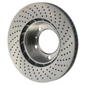 SHW 13-16 Porsche Boxster 2.7L w/o Ceramic Brakes Left Front Drill-Dimp MB Brake Rotor (98135140101)