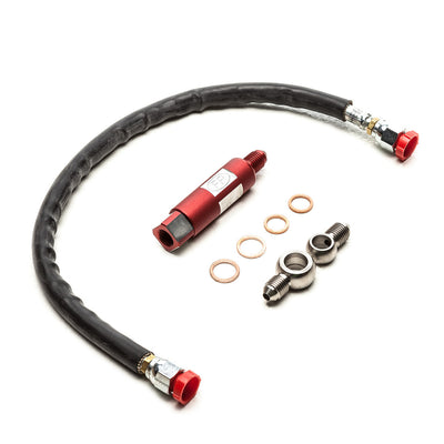 Cobb Tuning Mitsubishi FP High Flow Oil Supply Line w Inline Filter Exo X 2008-2015