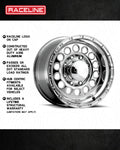 Aluminum Wheels 16x10 Rockcrusher 887B Satin Black -24 Offset 8 on 170 Bolt Pattern 130.81 Bore Raceline