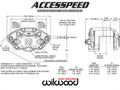 Wilwood Caliper-D154-Black 1.62/1.62in Pistons 0.81in Disc