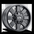 Cast Aluminum Wheels 141 SB 17x9 Satin Black 8 On 165.1/8 On 170 Bolt Pattern 18 Offset ION Wheels