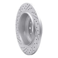 R1 18-25 Jeep Wrangler Rear Right Drilled & Slotted Geo-Carbon Rotor