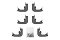 Deezee 07-18 Jeep Wrangler JK Running Board Hex Bracket Kit