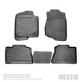 ~(12 lbs. 39X26X3)~ Profile Floor Liners Front and 2nd Row Black F-150 SuperCrew 2015-2018
