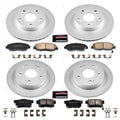 Power Stop 06-11 Honda Civic Front & Rear Z17 Evolution Geomet Coated Brake Kit