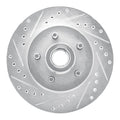 DFC 87-90 Dodge Dakota RWD Front Left Drilled & Slotted Silver Brake Rotor