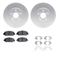 DFC 13-22 Honda Accord Front Geospec Rotors with 5000 Advanced Brake Pads w/Hardware