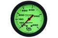 AutoMeter Gauge Oil Temp 2-5/8in. 140-280 Deg. F Liquid Filled Mech Glow In Dark Ultra-Nite