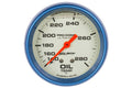 AutoMeter Gauge Oil Temp 2-5/8in. 140-280 Deg. F Liquid Filled Mech Glow In Dark Ultra-Nite