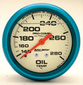AutoMeter Gauge Oil Temp 2-5/8in. 140-280 Deg. F Liquid Filled Mech Glow In Dark Ultra-Nite