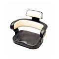 UNIVERSAL FOLDDOWN BACK REST SEAT ARMRESTS SLIDE RAILS VINYL BLACK