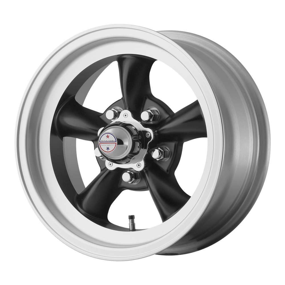 AMERICAN RACING VINTAGE VN105D 15X7 5X4.5 S-BLK MACH -6MM - VN1055765B