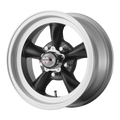 AMERICAN RACING VINTAGE VN105D 15X7 5X4.5 S-BLK MACH -6MM - VN1055765B