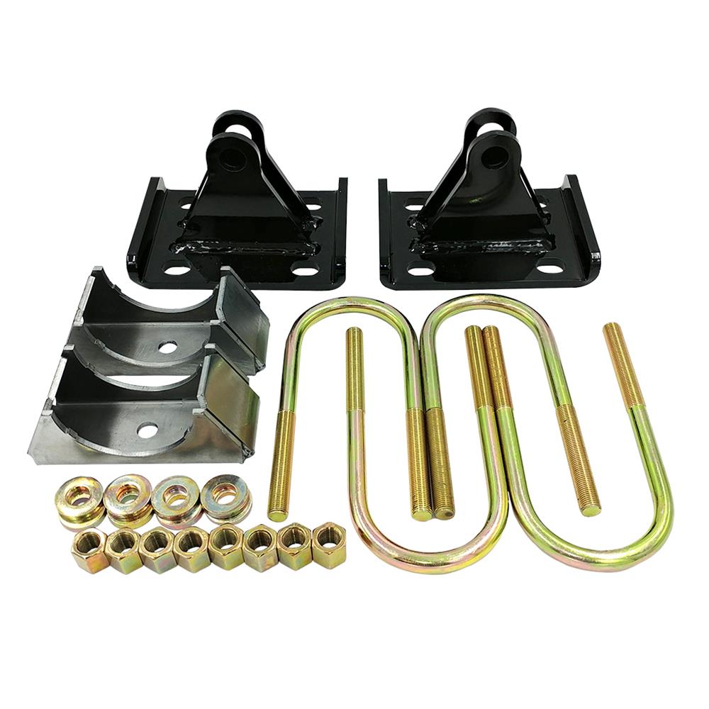 Flip Kit 3in axle tube. For 67-19 1500 Series Trucks with CalTracs. Includes 2 Rear Mounts 2 HD Axle Perches Set of 4 Ubolts.