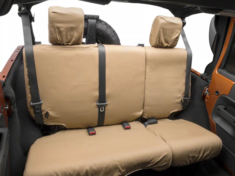 CUSTOM SEAT SAVER SECOND ROW POLYCOTTON TAN