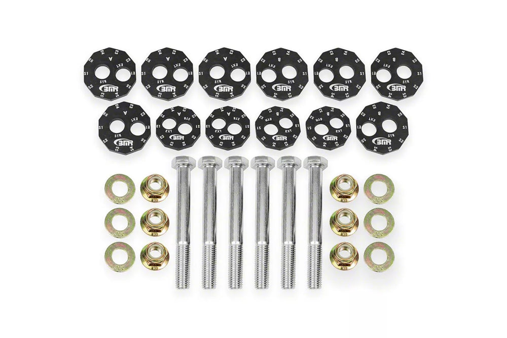 BMR 06-13 Chevrolet Corvette C6 Z06 / 09-13 ZR1 Camber Bolt Kit - Black Anodized