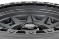 Rough Country 85 Series Wheel Simulated Beadlock Gunmetal Gray/Black 17x9 5x4.5 -12mm