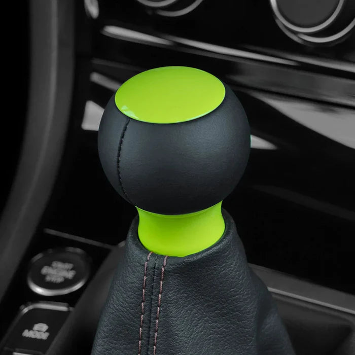 Billetworkz Neon Yellow Leather Fusion Weighted Shift Knob - Fits Subaru WRX 2002-14 / All Other 5-Speed Subaru