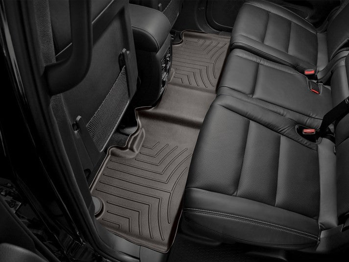WeatherTech 2011+ Dodge Durango Front and Rear FloorLiners - Cocoa (Fits Vehicle w/No RHS Foot Rest)