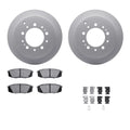 R1 Concepts Brake Rotor- Carbon Coated with Ceramic Pads Hdw Fits Lexus LX570