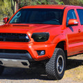 OE STYLE HEADLIGHTS WITH LED BAR CHROME HOUSING AND SMOKED LENS