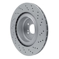 DFC 15-19 BMW X6 Left Rear Drilled Hi-Carbon Alloy Geomet Coated Rotor