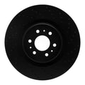 R1 04-11 Cadillac CTS Front Right Drilled Black Brake Rotor