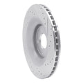 R1 Concepts Brake Rotor Drilled and Slotted Silver Fits Chrysler 200