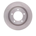 R1 07-22 Toyota Land Cruiser Front Left Slotted Black Brake Rotor