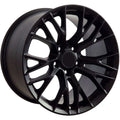 17 IN REPLICA WHEEL CV22 FITS CHEVROLET CORVETTE C7 Z06 RIM 17X9.5 BLACK WHEEL