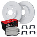 R1 Concepts Brake Rotors - Carbon Coated w/ Optimum Oe Pads Hdw Fits BMW i3