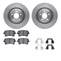R1 Concepts Brake Rotor- Blank with Optimum Oe Pads Hdw Fits Audi Q5