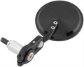 BikeMaster Folding Barend Mirrors 7/8in Handlebars - Pair - Black