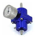 Fuelab 535 EFI Adjustable Mini FPR 25-90 PSI (2) -6AN In (1) -6AN Return - Blue