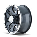Cast Aluminum Wheels 174 15x10 Machined Lip Black 5 On 139.7 Bolt Pattern -38 Offset ION Wheels