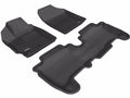 3D MAXpider 2007-2011 Toyota Yaris Hatchback Kagu 1st & 2nd Row Floormats - Black