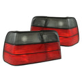 ANZO 1992-1998 BMW 3 Series E36 Sedan Taillights Red/Smoke