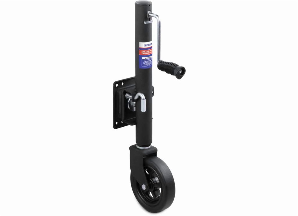 TRAILER JACK 1500LB SWINGAWAY BOLTON 10IN TRAVEL 8IN POLY WHEEL