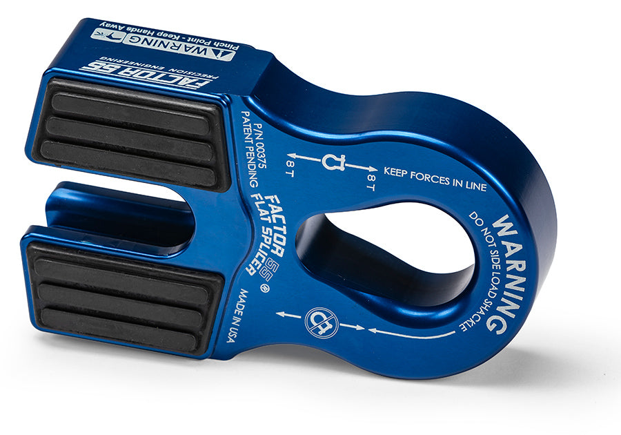 FLAT SPLICER 3/81/2IN SYNTHETIC ROPE SPLICEON SHACKLE MOUNT BLUE