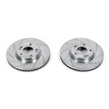 Power Stop 07-09 Hyundai Santa Fe Front Evolution Drilled & Slotted Rotors - Pair