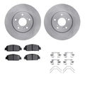 R1 13-22 Honda Accord Front Brake Rotor Set w/Optimum OE Pads and Hardware