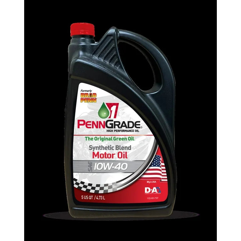 PennGrade 1 Synthetic Blend High Perf Oil SAE 10W40 45Qt jugs per Case