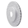 R1 06-13 Chevrolet Corvette Rear Right Drilled & Slotted Geoperformance Rotor