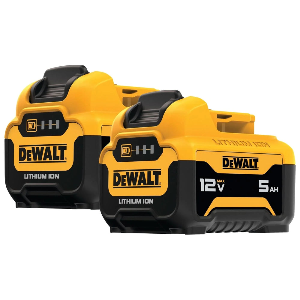 12V MAX 5AH LITHIUM ION OILRESISTANT BATTERY W/LED CHARGE INDICATOR